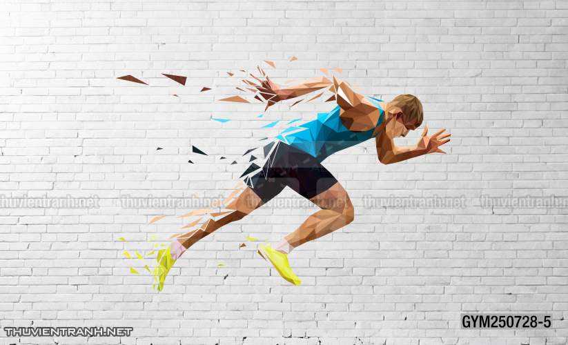  Tranh tường phòng GYM, tranh tường câu lạc bổ  thể hình - Tranh tường chất lượng cao