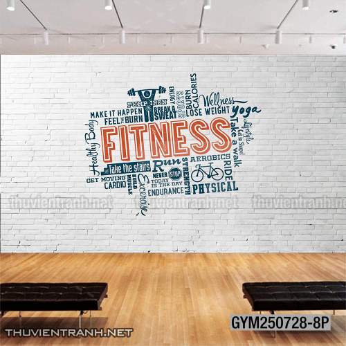  Tranh tường phòng GYM, tranh tường câu lạc bổ  thể hình - Tranh tường chất lượng cao