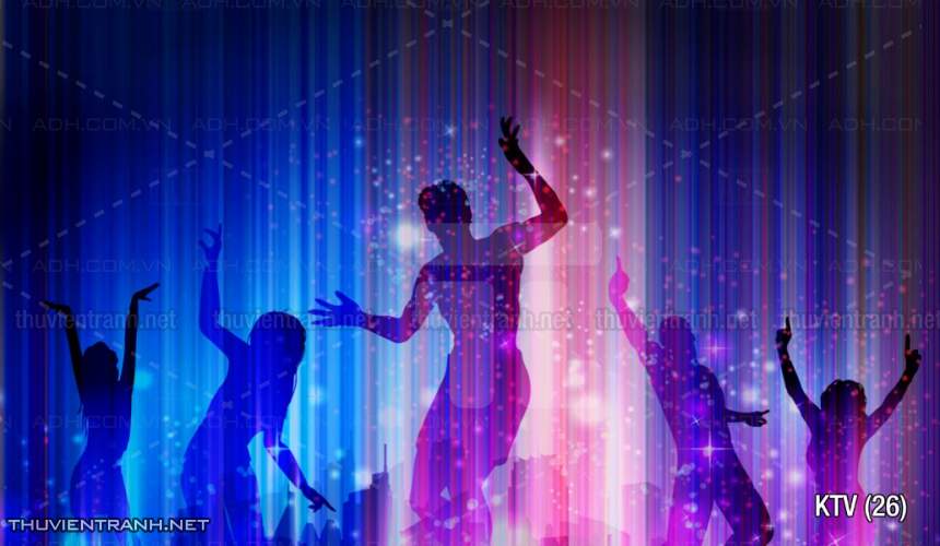 Tranh dán tường quán Karaoke - Tranh tường chất lượng cao