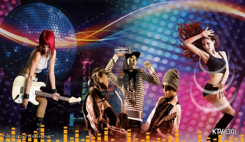 Tranh dán tường quán Karaoke - Kết quả tìm kiếm tranh tường