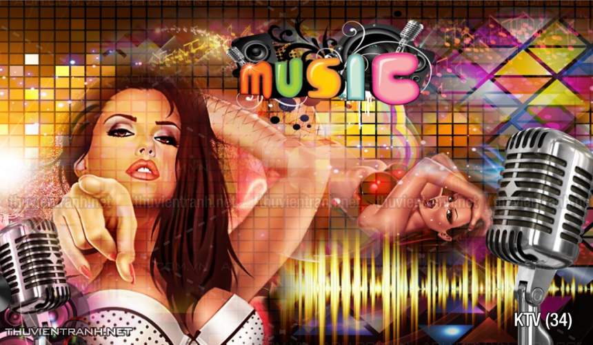 Tranh dán tường quán Karaoke - Kết quả tìm kiếm tranh tường