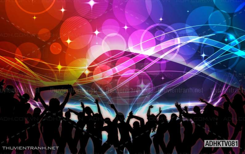 Tranh dán tường quán Karaoke - Tranh tường chất lượng cao