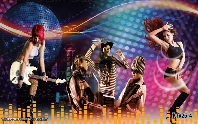  Tranh dán tường quán Karaoke - Tranh tường chất lượng cao