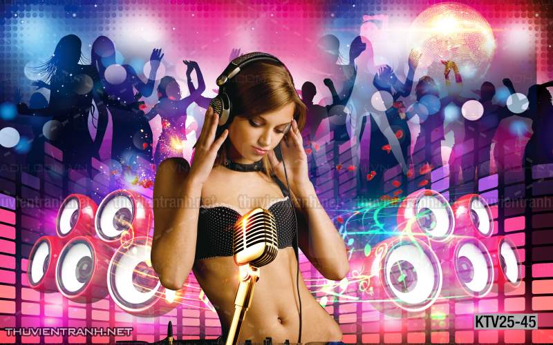 Tranh dán tường quán Karaoke - Kết quả tìm kiếm tranh tường