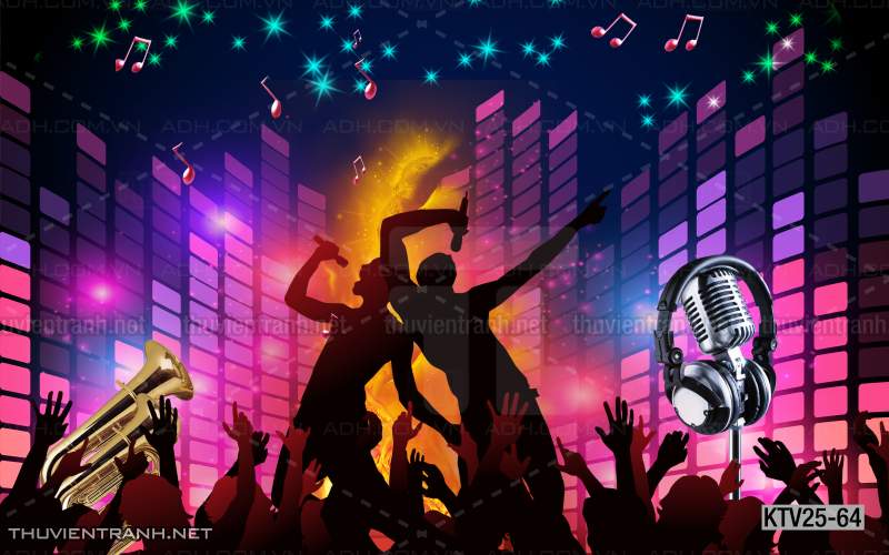 Tranh dán tường quán Karaoke - Kết quả tìm kiếm tranh tường