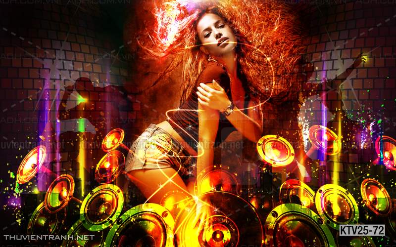 Tranh dán tường quán Karaoke - Kết quả tìm kiếm tranh tường