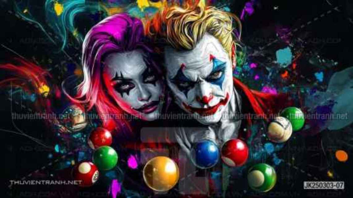 Tranh dán tường Club Bi-a, Joker, Người dơi Batman, Harley Quinn - Kết quả tìm kiếm tranh tường