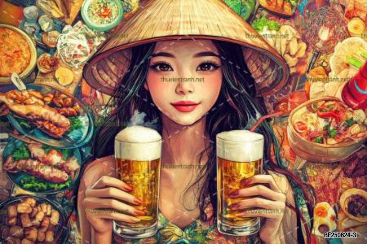 Tranh dán tường Quán Bia- Quán Nhậu- Quán lẩu, nướng, quán ăn - Kết quả tìm kiếm tranh tường