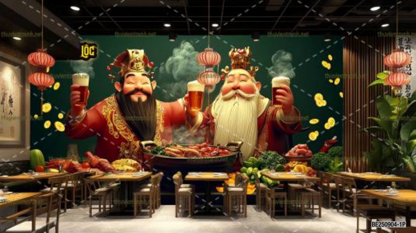 Tranh dán tường Quán Bia- Quán Nhậu- Quán lẩu, nướng, quán ăn - Kết quả tìm kiếm tranh tường