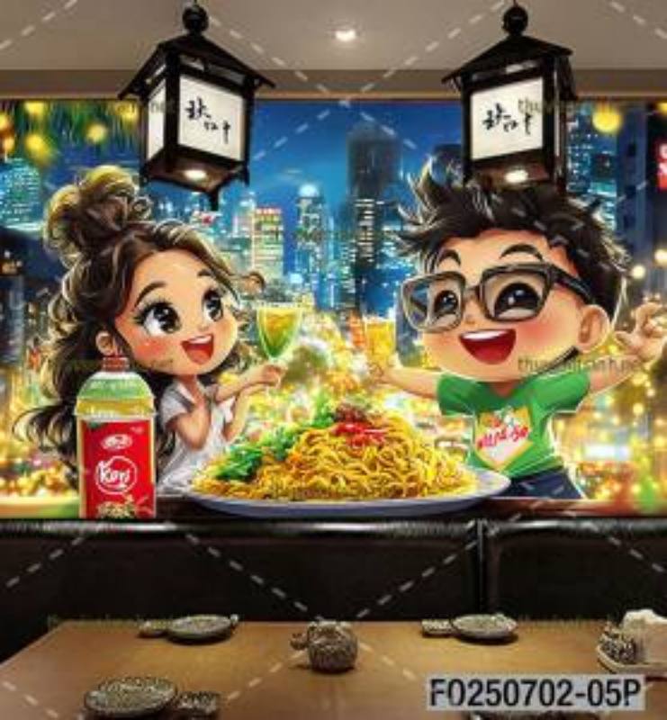 Tranh dán tường quán ăn Vặt, Mỳ cay - Kết quả tìm kiếm tranh tường