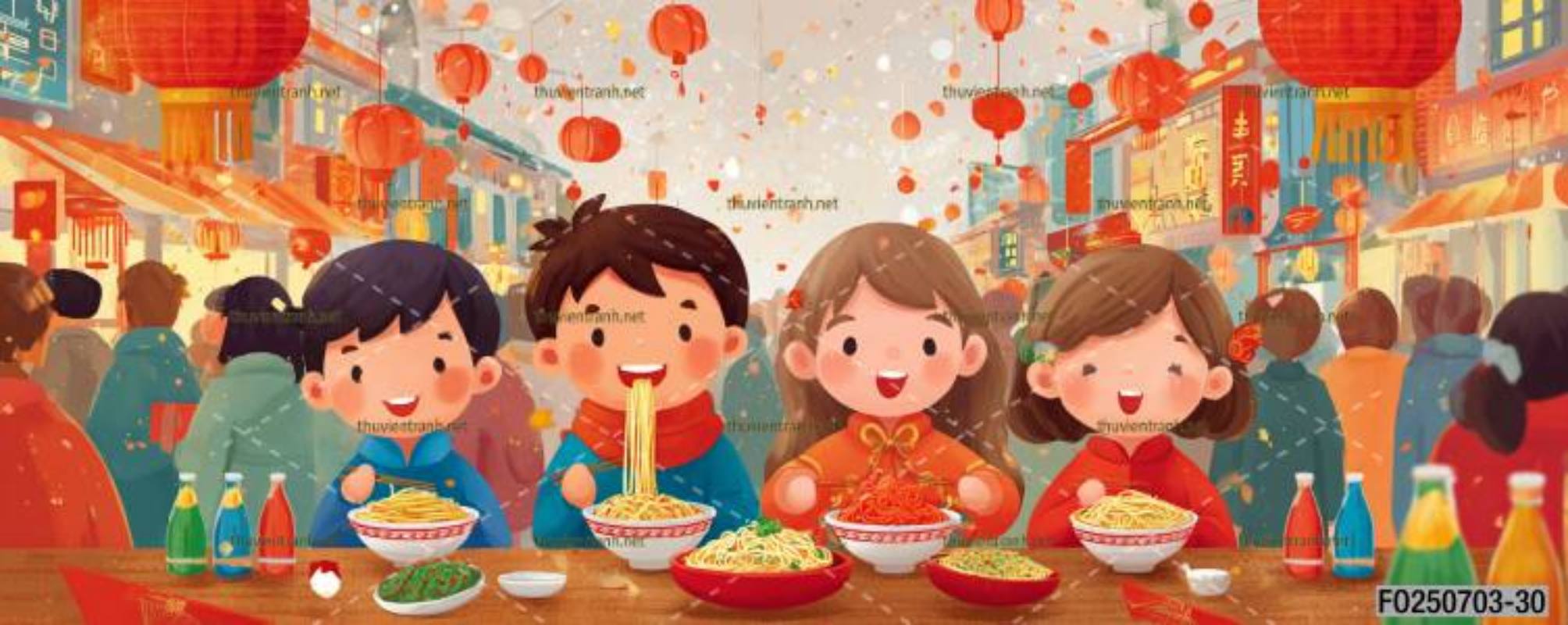 Tranh dán tường quán ăn Vặt, Mỳ cay - Kết quả tìm kiếm tranh tường