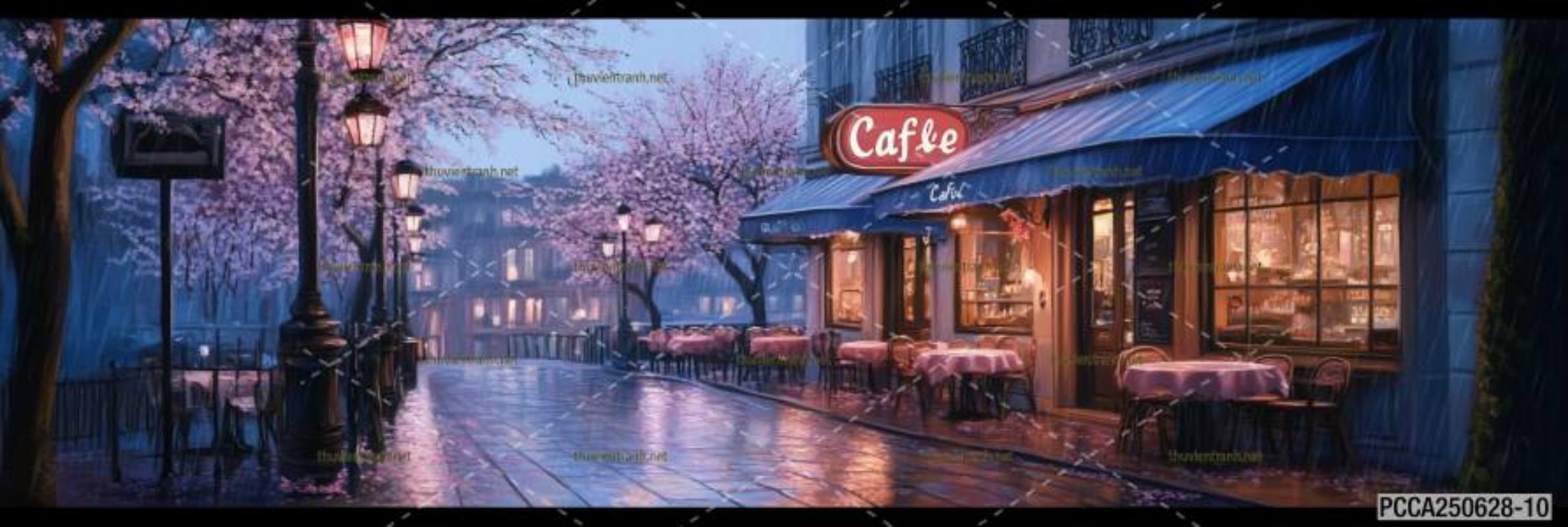 Tranh dán tường con phố xinh đẹp  châu Âu, Quán cà phê Châu Âu - Kết quả tìm kiếm tranh tường