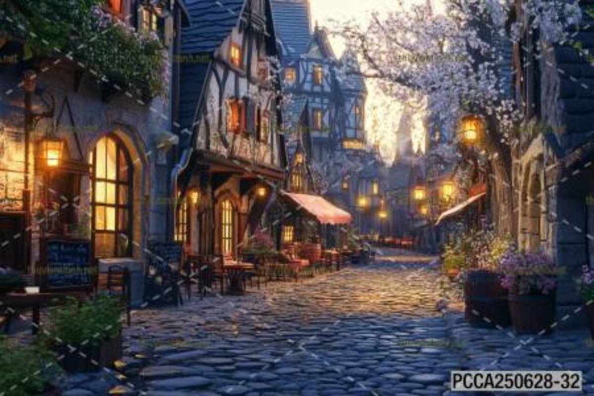 Tranh dán tường con phố xinh đẹp  châu Âu, Quán cà phê Châu Âu - Kết quả tìm kiếm tranh tường