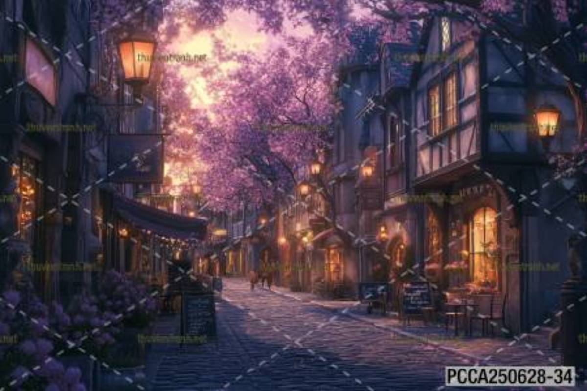 Tranh dán tường con phố xinh đẹp  châu Âu, Quán cà phê Châu Âu - Kết quả tìm kiếm tranh tường