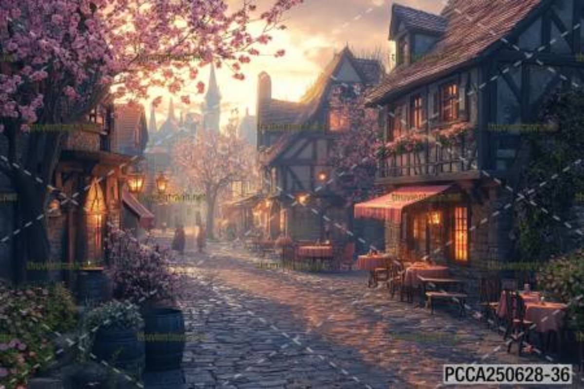 Tranh dán tường con phố xinh đẹp  châu Âu, Quán cà phê Châu Âu - Kết quả tìm kiếm tranh tường