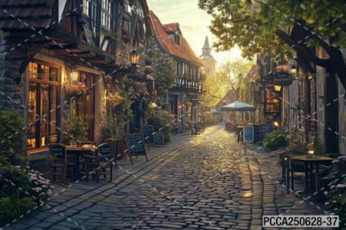 Tranh dán tường con phố xinh đẹp  châu Âu, Quán cà phê Châu Âu - Kết quả tìm kiếm tranh tường