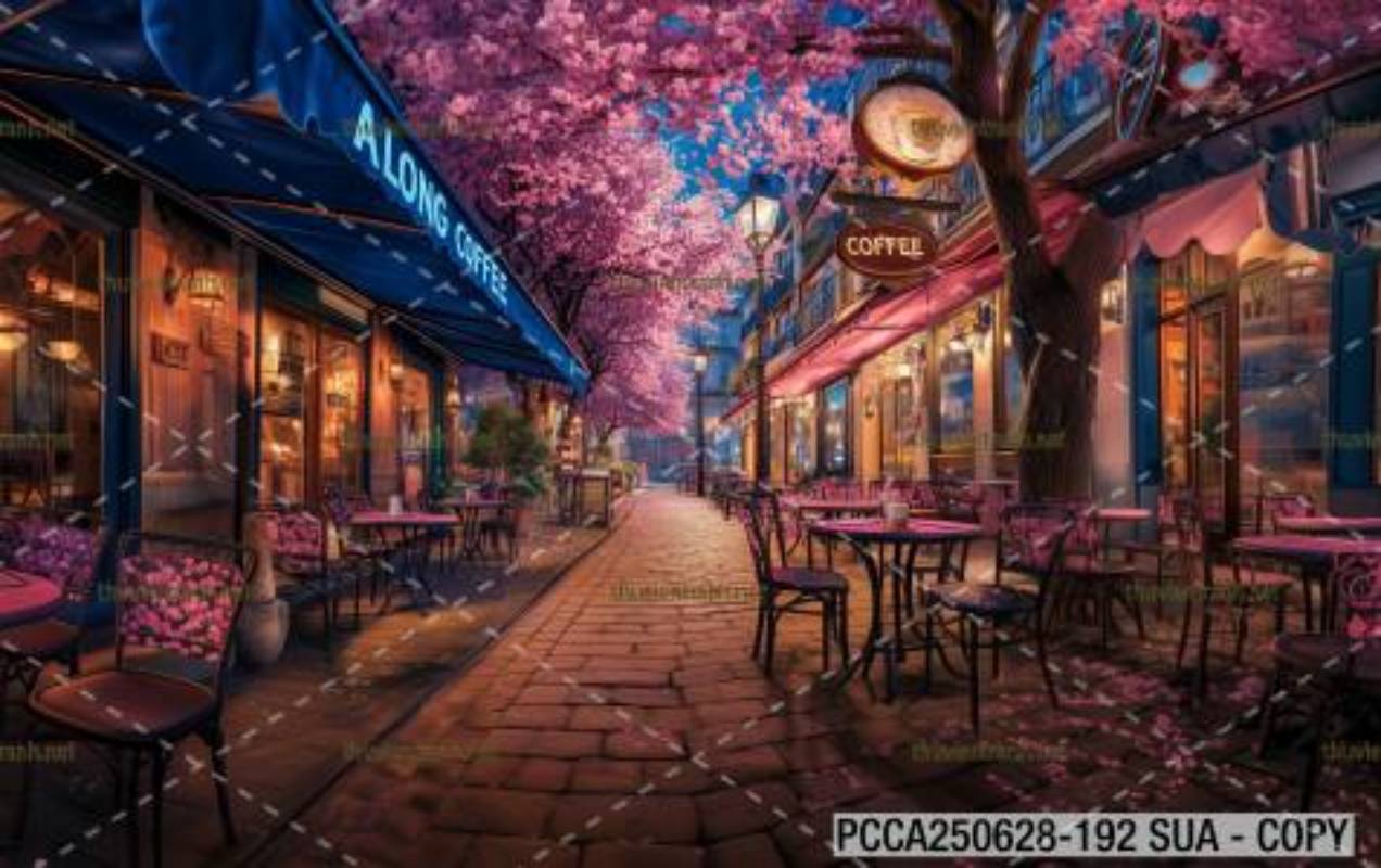  Tranh dán tường con phố xinh đẹp  châu Âu, Quán cà phê Châu Âu - Kết quả tìm kiếm tranh tường