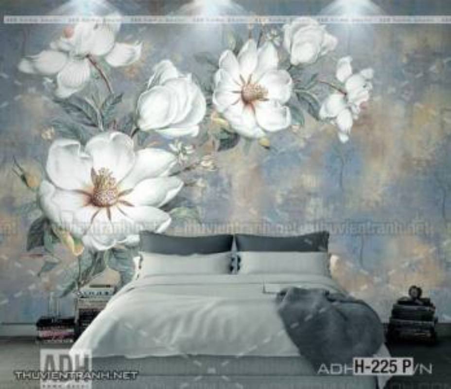 Tranh dán tường hoa - Tranh tường chất lượng cao