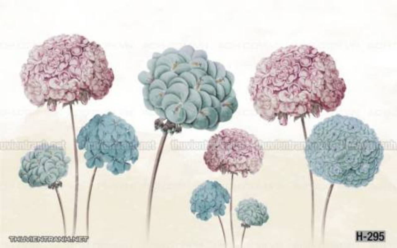 Tranh dán tường hoa - Tranh tường chất lượng cao