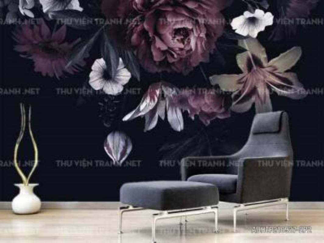 Tranh dán tường hoa - Tranh tường chất lượng cao