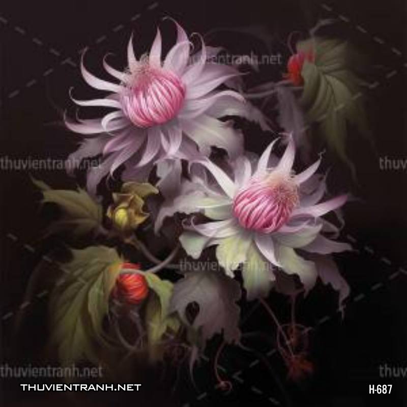 Tranh dán tường hoa xương rồng, hoa quỳnh - Kết quả tìm kiếm tranh tường