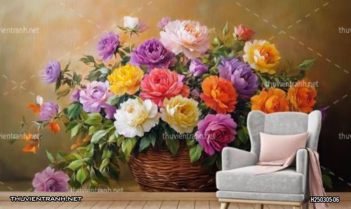 Tranh dán tường hoa. - Kết quả tìm kiếm tranh tường