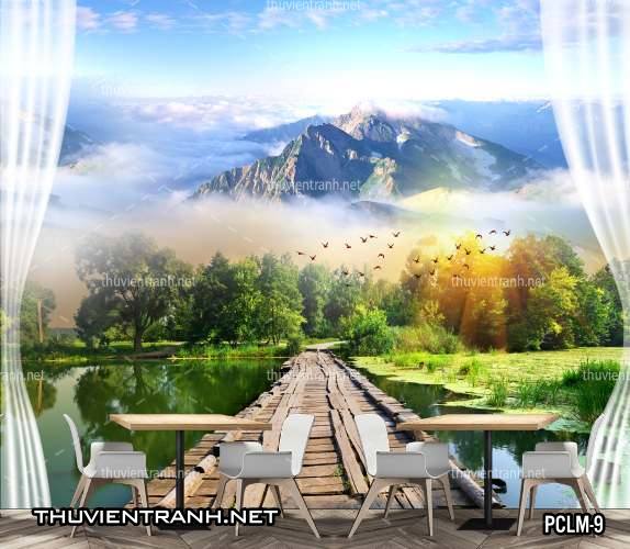 Tranh Phong Cảnh nước Ý, Tranh phong cảnh 3D, Phong cảnh Địa Trung Hải - Tranh tường chất lượng cao