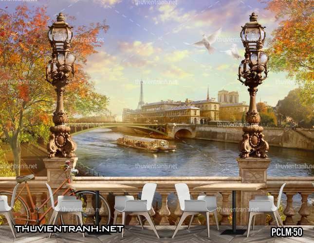 Tranh Phong Cảnh nước Ý, Tranh phong cảnh 3D, Phong cảnh Địa Trung Hải - Tranh tường chất lượng cao