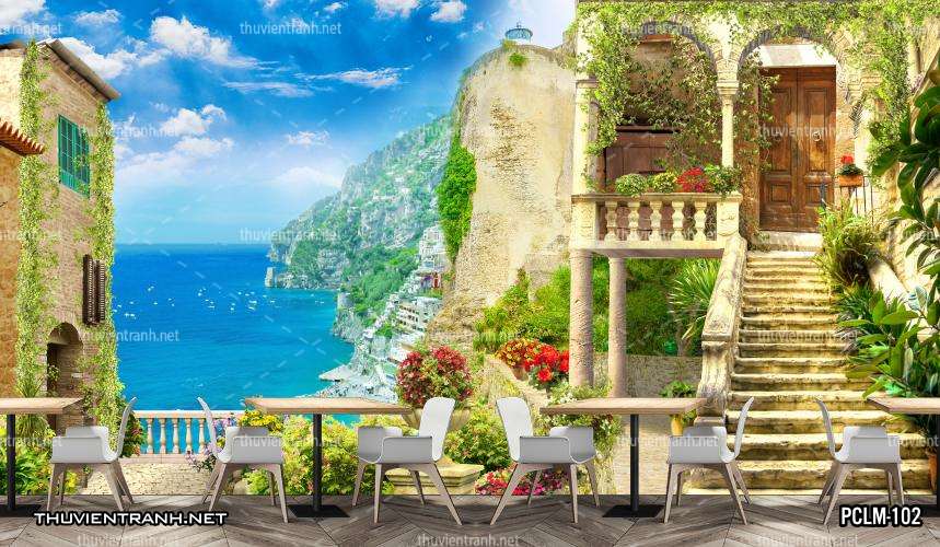 Tranh Phong Cảnh nước Ý, Tranh phong cảnh 3D, Phong cảnh Địa Trung Hải - Kết quả tìm kiếm tranh tường
