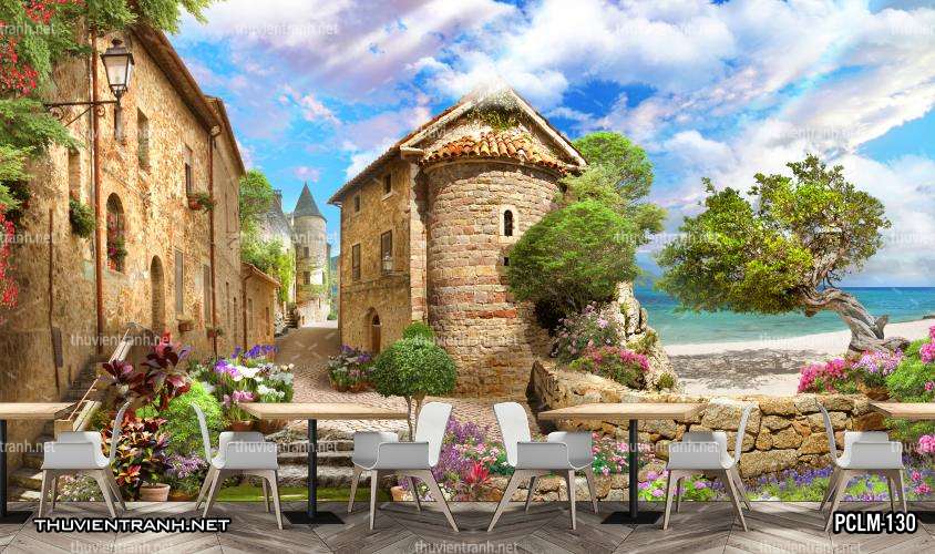 Tranh Phong Cảnh nước Ý, Tranh phong cảnh 3D, Phong cảnh Địa Trung Hải - Kết quả tìm kiếm tranh tường