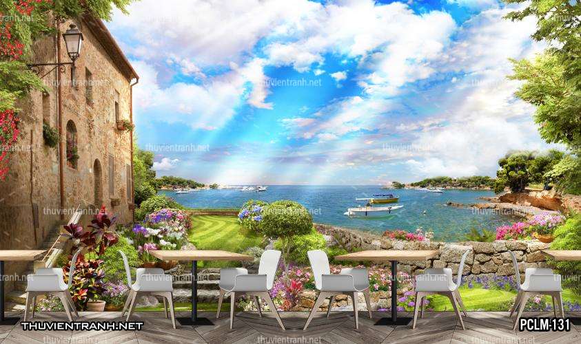 Tranh Phong Cảnh nước Ý, Tranh phong cảnh 3D, Phong cảnh Địa Trung Hải - Kết quả tìm kiếm tranh tường