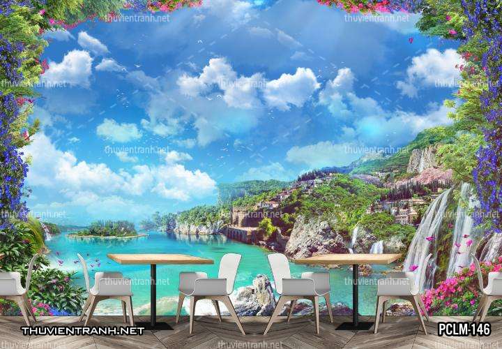 Tranh Phong Cảnh nước Ý, Tranh phong cảnh 3D, Phong cảnh Địa Trung Hải - Kết quả tìm kiếm tranh tường