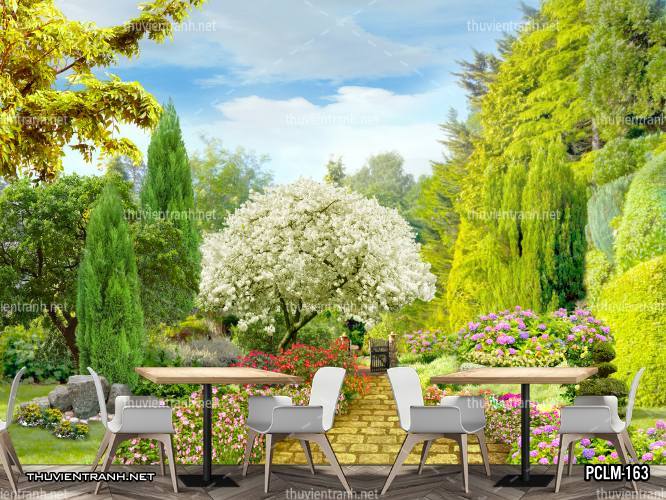 Tranh Phong Cảnh thành phố ven biển Địa Trung Hải - Tranh tường chất lượng cao