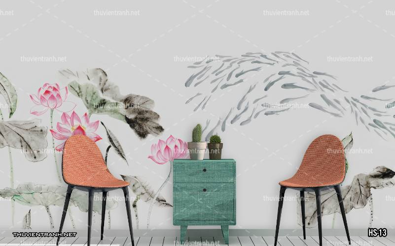 Tranh dán tường Hoa Sen - Kết quả tìm kiếm tranh tường