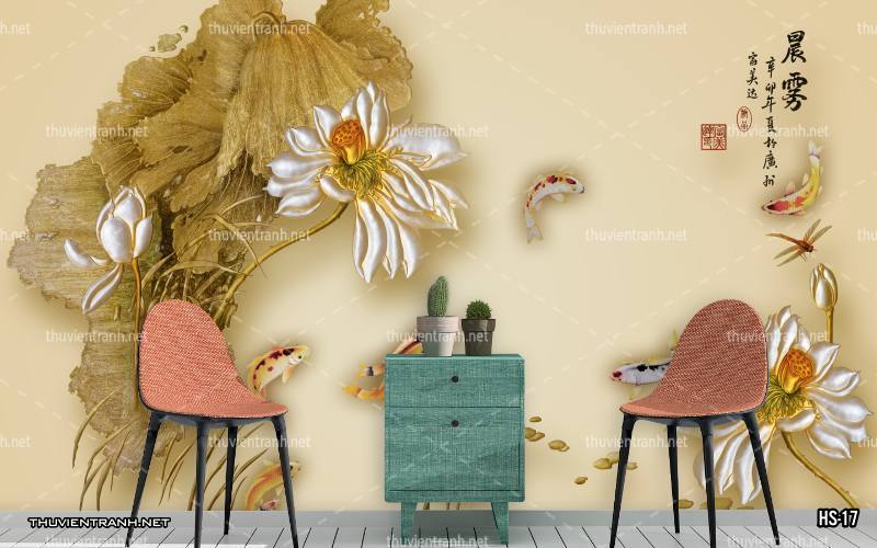 Tranh dán tường Hoa Sen - Kết quả tìm kiếm tranh tường