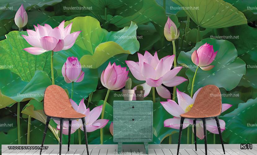  Tranh dán tường Hoa Sen - Kết quả tìm kiếm tranh tường