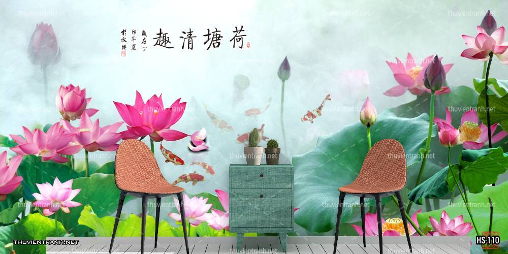  Tranh dán tường Hoa Sen - Kết quả tìm kiếm tranh tường
