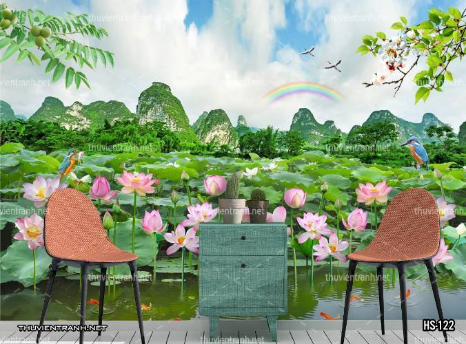  Tranh dán tường Hoa Sen - Kết quả tìm kiếm tranh tường