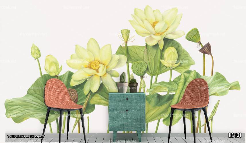  Tranh dán tường Hoa Sen - Kết quả tìm kiếm tranh tường