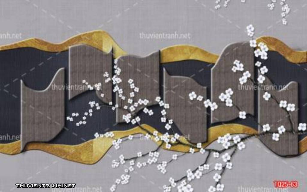 Tranh trang trí họa tiết 3D, tranh trang trí hoa lá 3D - Kết quả tìm kiếm tranh tường