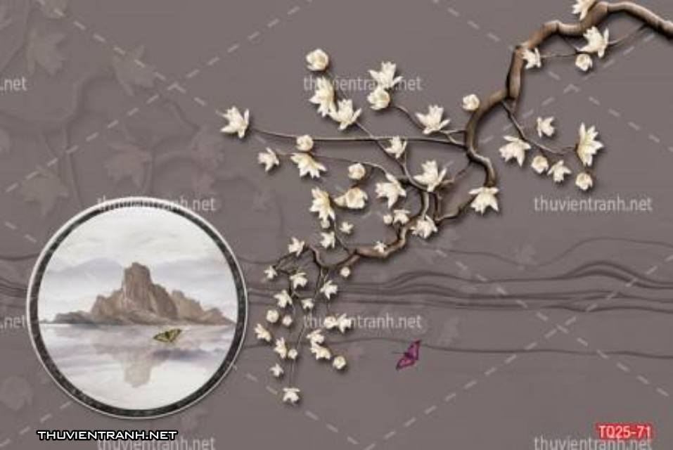 Tranh trang trí họa tiết 3D, tranh trang trí hoa lá 3D - Kết quả tìm kiếm tranh tường