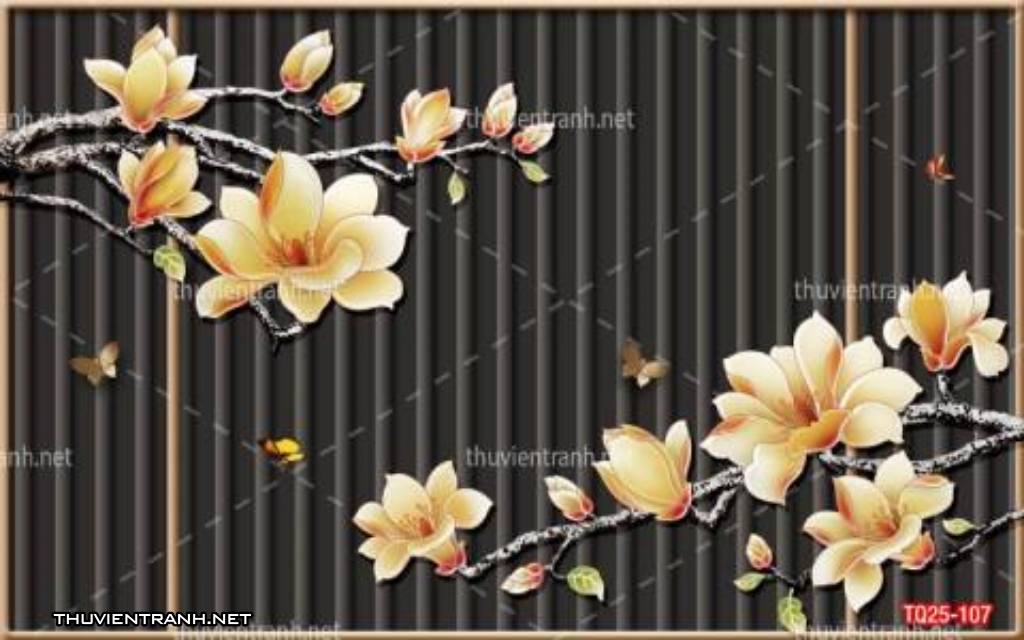 Tranh trang trí họa tiết 3D, tranh trang trí hoa lá 3D - Kết quả tìm kiếm tranh tường