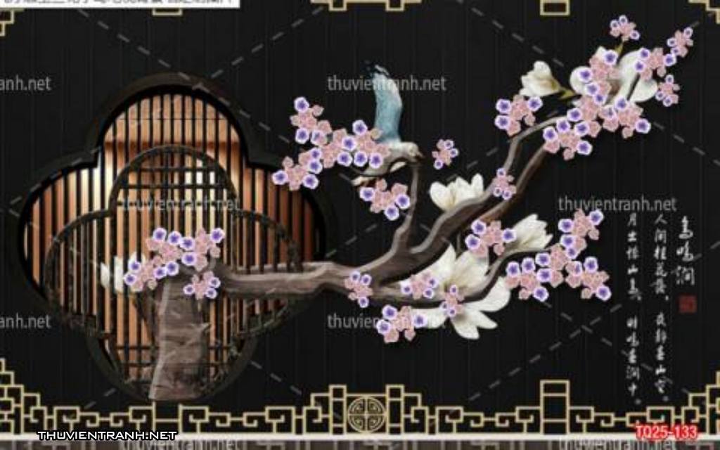 Tranh trang trí họa tiết 3D, tranh trang trí hoa lá 3D - Kết quả tìm kiếm tranh tường