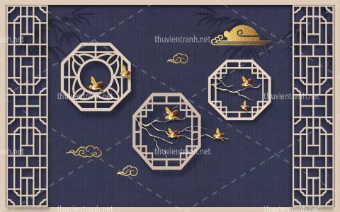  Tranh 3D nền tường phào chỉ và họa tiết trang trí thiên nhiên - Kết quả tìm kiếm tranh tường