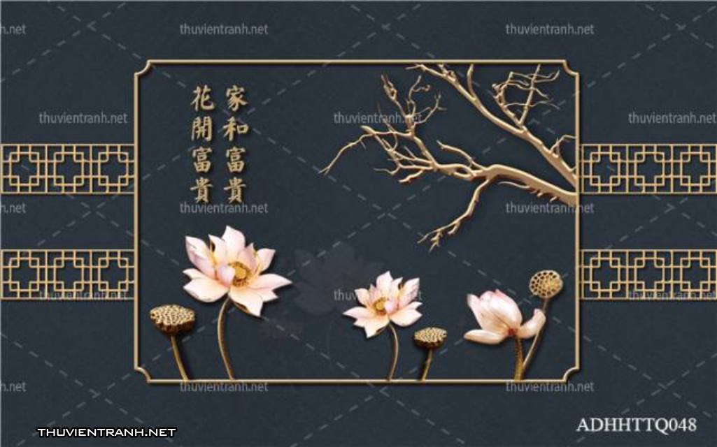 Tranh 3D nền tường phào chỉ và họa tiết trang trí thiên nhiên - Kết quả tìm kiếm tranh tường
