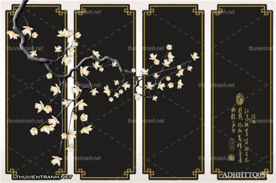 Tranh 3D nền tường phào chỉ và họa tiết trang trí thiên nhiên - Kết quả tìm kiếm tranh tường