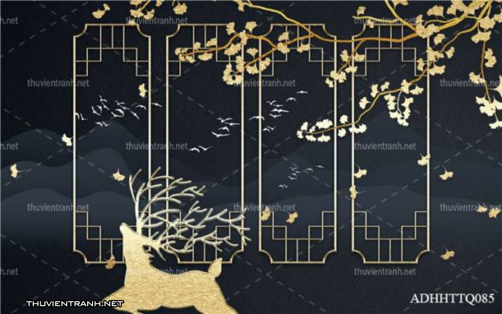 Tranh 3D nền tường phào chỉ và họa tiết trang trí thiên nhiên - Kết quả tìm kiếm tranh tường