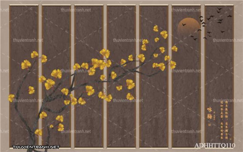 Tranh 3D nền tường phào chỉ và họa tiết trang trí thiên nhiên - Kết quả tìm kiếm tranh tường