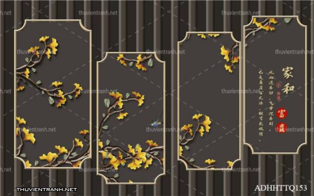 Tranh 3D nền tường phào chỉ và họa tiết trang trí thiên nhiên - Kết quả tìm kiếm tranh tường