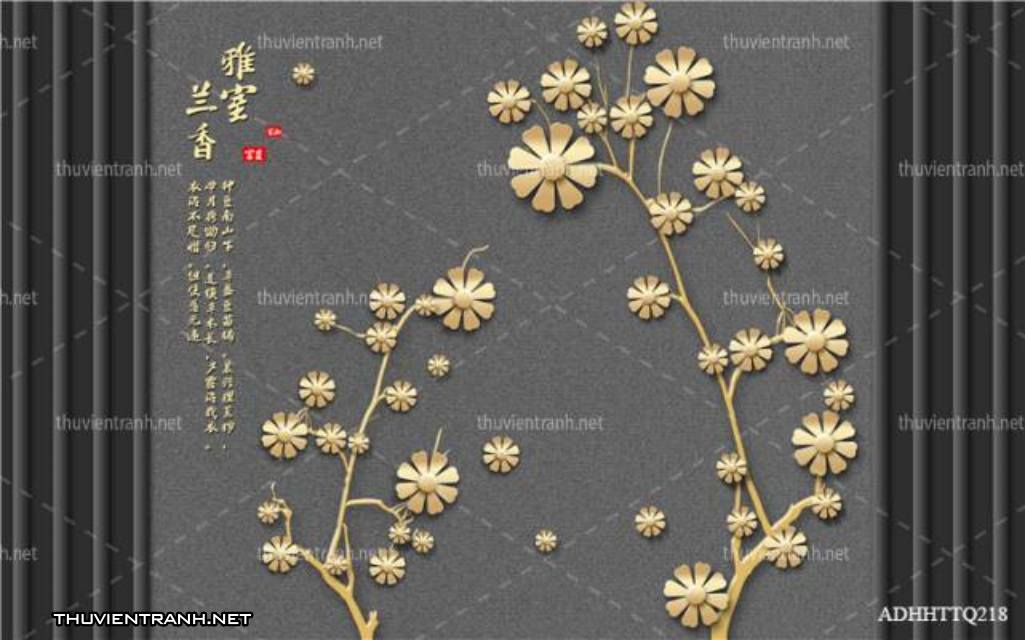  Tranh 3D nền tường phào chỉ và họa tiết trang trí thiên nhiên - Kết quả tìm kiếm tranh tường